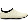WateLves Womens and Mens Kids Water Shoes Barefoot Quick-Dry Aqua Socks for Beach Swim Surf Yoga Exercise(Beige)
