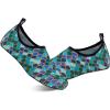 WateLves Womens and Mens Kids Water Shoes Barefoot Quick-Dry Aqua Socks for Beach Swim Surf Yoga Exercise(Black Fishscale)