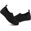 WateLves Womens and Mens Kids Water Shoes Barefoot Quick-Dry Aqua Socks for Beach Swim Surf Yoga Exercise(Black/Dots)