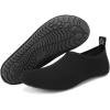 WateLves Womens and Mens Kids Water Shoes Barefoot Quick-Dry Aqua Socks for Beach Swim Surf Yoga Exercise(Blisters-black)