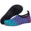 WateLves Womens and Mens Kids Water Shoes Barefoot Quick-Dry Aqua Socks for Beach Swim Surf Yoga Exercise(Blue Fishscale)