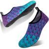 WateLves Womens and Mens Kids Water Shoes Barefoot Quick-Dry Aqua Socks for Beach Swim Surf Yoga Exercise(Blue Fishscale)