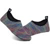 WateLves Womens and Mens Kids Water Shoes Barefoot Quick-Dry Aqua Socks for Beach Swim Surf Yoga Exercise(Bohemia-brown)