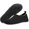 WateLves Womens and Mens Kids Water Shoes Barefoot Quick-Dry Aqua Socks for Beach Swim Surf Yoga Exercise(Gold Edge/Black)