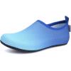 WateLves Womens and Mens Kids Water Shoes Barefoot Quick-Dry Aqua Socks for Beach Swim Surf Yoga Exercise(Gradient Blue)