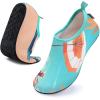 WateLves Womens and Mens Kids Water Shoes Barefoot Quick-Dry Aqua Socks for Beach Swim Surf Yoga Exercise(Green Beach)