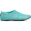 WateLves Womens and Mens Kids Water Shoes Barefoot Quick-Dry Aqua Socks for Beach Swim Surf Yoga Exercise(Green Beach)