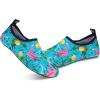 WateLves Womens and Mens Kids Water Shoes Barefoot Quick-Dry Aqua Socks for Beach Swim Surf Yoga Exercise(Pineapple)
