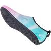 WateLves Womens and Mens Kids Water Shoes Barefoot Quick-Dry Aqua Socks for Beach Swim Surf Yoga Exercise(Pink/Green)