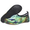 WateLves Womens and Mens Kids Water Shoes Barefoot Quick-Dry Aqua Socks for Beach Swim Surf Yoga Exercise(Shark)