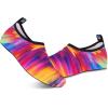 WateLves Womens and Mens Kids Water Shoes Barefoot Quick-Dry Aqua Socks for Beach Swim Surf Yoga Exercise(Sunset)