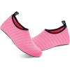 WateLves Womens and Mens Kids Water Shoes Barefoot Quick-Dry Aqua Socks for Beach Swim Surf Yoga Exercise(Tender Pink)
