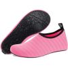 WateLves Womens and Mens Kids Water Shoes Barefoot Quick-Dry Aqua Socks for Beach Swim Surf Yoga Exercise(Tender Pink)