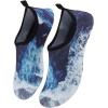 WateLves Womens and Mens Kids Water Shoes Barefoot Quick-Dry Aqua Socks for Beach Swim Surf Yoga Exercise(Waves)