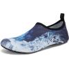 WateLves Womens and Mens Kids Water Shoes Barefoot Quick-Dry Aqua Socks for Beach Swim Surf Yoga Exercise(Waves)