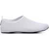 WateLves Womens and Mens Kids Water Shoes Barefoot Quick-Dry Aqua Socks for Beach Swim Surf Yoga Exercise(White)