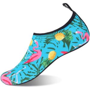 WateLves Womens and Mens Kids Water Shoes Barefoot Quick-Dry Aqua Socks for Beach Swim Surf Yoga Exercise(Pineapple)