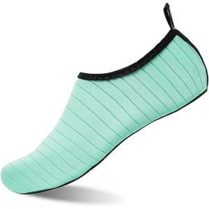 WateLves Womens and Mens Kids Water Shoes Barefoot Quick-Dry Aqua Socks for Beach Swim Surf Yoga Exercise(Tw.green)