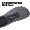 WateLves Barefoot Water Shoes Women Men Anti Slip Wide Toe Breathable Walking Shoes Minimalist Zero Drop Sneakers for Beach Travel Hiking(A-dark Grey)