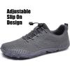 WateLves Barefoot Water Shoes Women Men Anti Slip Wide Toe Breathable Walking Shoes Minimalist Zero Drop Sneakers for Beach Travel Hiking(A-dark Grey)