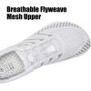 WateLves Barefoot Water Shoes Women Men Anti Slip Wide Toe Breathable Walking Shoes Minimalist Zero Drop Sneakers for Beach Travel Hiking(A-white/Grey)