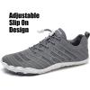 WateLves Barefoot Water Shoes Women Men Anti Slip Wide Toe Breathable Walking Shoes Minimalist Zero Drop Sneakers for Beach Travel Hiking(B-grey)