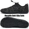 WateLves Barefoot Water Shoes Women Men Anti Slip Wide Toe Breathable Walking Shoes Minimalist Zero Drop Sneakers for Beach Travel Hiking(B-mix Grey)