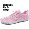 WateLves Barefoot Water Shoes Women Men Anti Slip Wide Toe Breathable Walking Shoes Minimalist Zero Drop Sneakers for Beach Travel Hiking(B-pink)