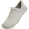 WateLves Barefoot Water Shoes Women Men Minimalist Comfortable Walking Shoes Beach Outdoor Running Sneakers(Apricot)