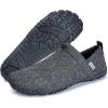 WateLves Barefoot Water Shoes Women Men Minimalist Comfortable Walking Shoes Beach Outdoor Running Sneakers(Dark Grey)