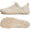 WateLves Barefoot Water Shoes Women Men Minimalist Comfortable Walking Shoes Beach Outdoor Running Sneakers(Ivory)