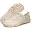 WateLves Barefoot Water Shoes Women Men Minimalist Comfortable Walking Shoes Beach Outdoor Running Sneakers(Ivory)
