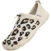 WateLves Barefoot Water Shoes Women Men Minimalist Comfortable Walking Shoes Beach Outdoor Running Sneakers(Leopard)