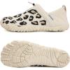 WateLves Barefoot Water Shoes Women Men Minimalist Comfortable Walking Shoes Beach Outdoor Running Sneakers(Leopard)