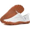 WateLves Barefoot Water Shoes Women Men Minimalist Comfortable Walking Shoes Beach Outdoor Running Sneakers(White)