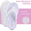 WateLves Girls Flip Flops Non-Slip Casual Thong Sandals Summer Sandal Shoes for Beach Swim Pool (Little Kid/Big Kid)(Solid White)