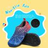 WateLves Kids Water Shoes Toddler Girls Boys Barefoot Non-Slip Quick Dry Aqua Socks for Beach Swim Walking(Blue/Red)