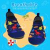 WateLves Kids Water Shoes Toddler Girls Boys Barefoot Non-Slip Quick Dry Aqua Socks for Beach Swim Walking(Dinosaur/Navy)