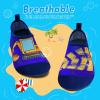 WateLves Kids Water Shoes Toddler Girls Boys Barefoot Non-Slip Quick Dry Aqua Socks for Beach Swim Walking(Excavator)