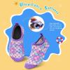 WateLves Kids Water Shoes Toddler Girls Boys Barefoot Non-Slip Quick Dry Aqua Socks for Beach Swim Walking(Fish Scale Purple)