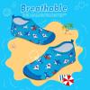 WateLves Kids Water Shoes Toddler Girls Boys Barefoot Non-Slip Quick Dry Aqua Socks for Beach Swim Walking(Little Shark)