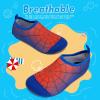 WateLves Kids Water Shoes Toddler Girls Boys Barefoot Non-Slip Quick Dry Aqua Socks for Beach Swim Walking(Red/Blue)