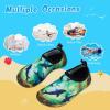 WateLves Kids Water Shoes Toddler Girls Boys Barefoot Non-Slip Quick Dry Aqua Socks for Beach Swim Walking(Shark)
