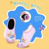 WateLves Kids Water Shoes Toddler Girls Boys Barefoot Non-Slip Quick Dry Aqua Socks for Beach Swim Walking(Shiny Pink Unicorn)