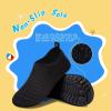 WateLves Kids Water Shoes Toddler Girls Boys Barefoot Non-Slip Quick Dry Aqua Socks for Beach Swim Walking(Striped Black)