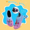 WateLves Kids Water Shoes Toddler Girls Boys Barefoot Non-Slip Quick Dry Aqua Socks for Beach Swim Walking(Unicorn/Pink Blue)