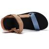 WateLves Men’s Sandals Hiking-Sport-Sandals with Adjustable Webbing Lightweight Water-Athletic-Beach-Sandals for Walking-Fishing-Travel-Trekking-Camping(Brown Blue)