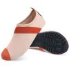 WateLves Swim Water Shoes for Women Men Yoga Shoes Quick Dry Barefoot Aqua Socks for Beach Hiking Diving Boating(Orange/Beige)