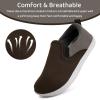 WateLves Toddler Little Kid Wide Barefoot Shoes Boys Girls Minimalist Slip On Sneakers Canvas Walking Shoes Fit Naturally Zero Drop Sole(Dq437/Chocolate)