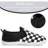 WateLves Toddler Little Kid Wide Barefoot Shoes Boys Girls Minimalist Slip On Sneakers Canvas Walking Shoes Fit Naturally Zero Drop Sole(Dq437/Lattice)